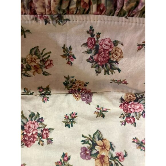 Vintage 1992 Longaberger Basket Used Floral Fabric and Plastic Liner - Picture 16 of 16